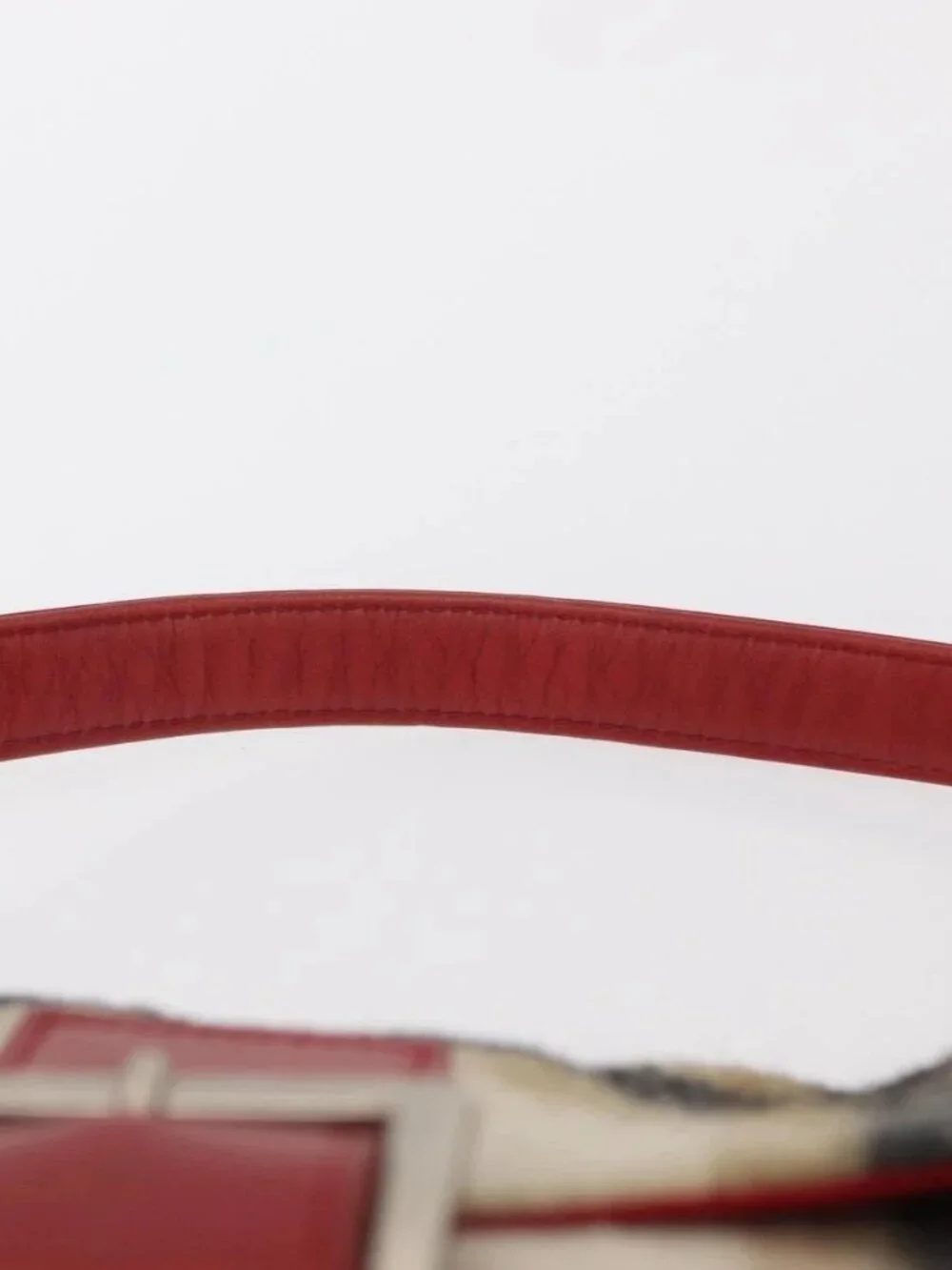 Burberrys Nova Check Shoulder Bag Wool Beige Silver Auth 161279V - Picture 9 of 16